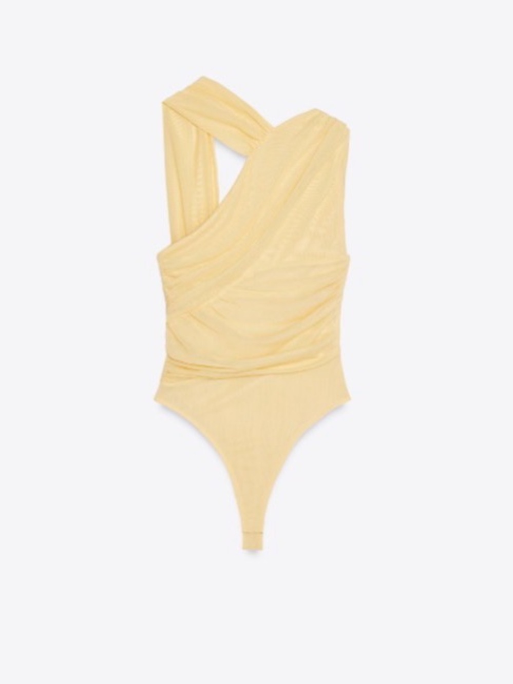 Zara Draped Tulle Bodysuit
